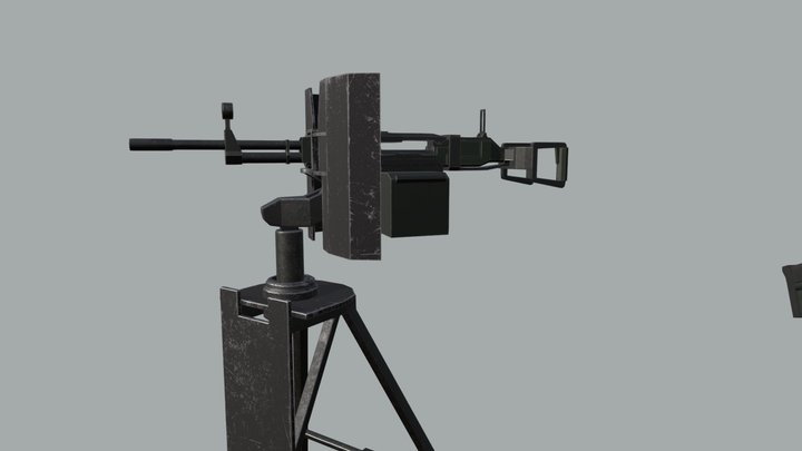 Heavy Machinegun (game model) 3D Model