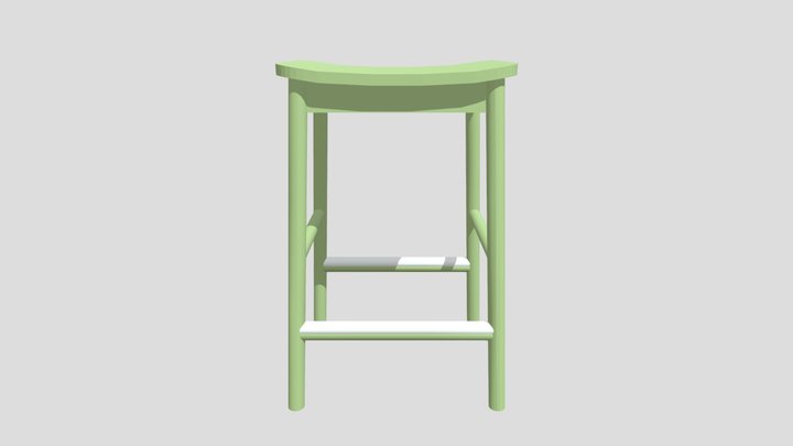 IKEA RÖNNINGE Bar stool simple model 3D Model