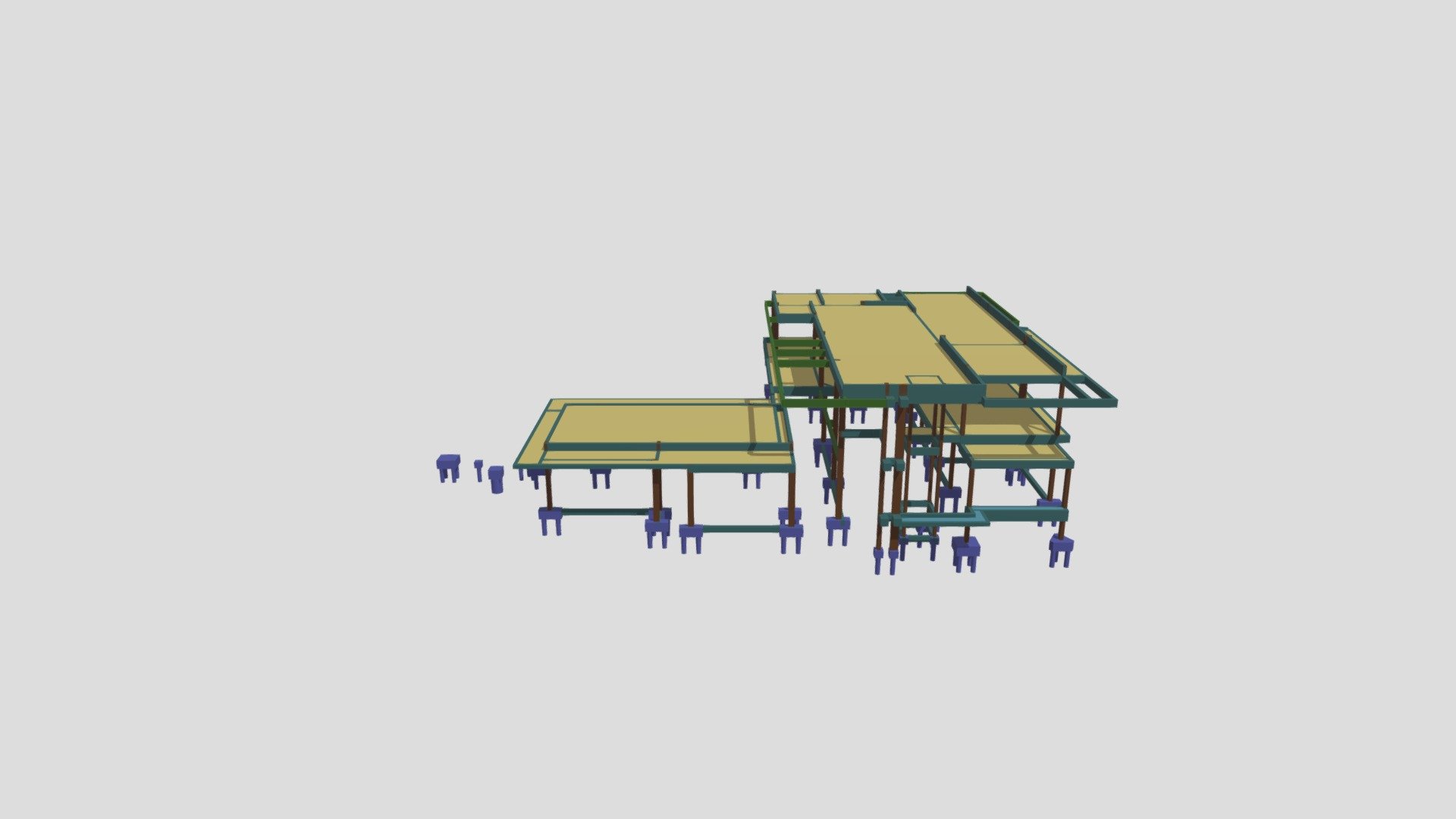 Modelo 3D Residência PFCF - Fazenda Santa Maria