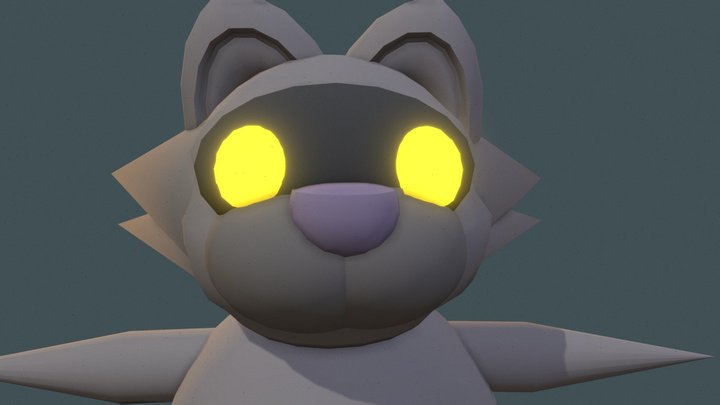 Low Poly Raccoon Model 3D Model