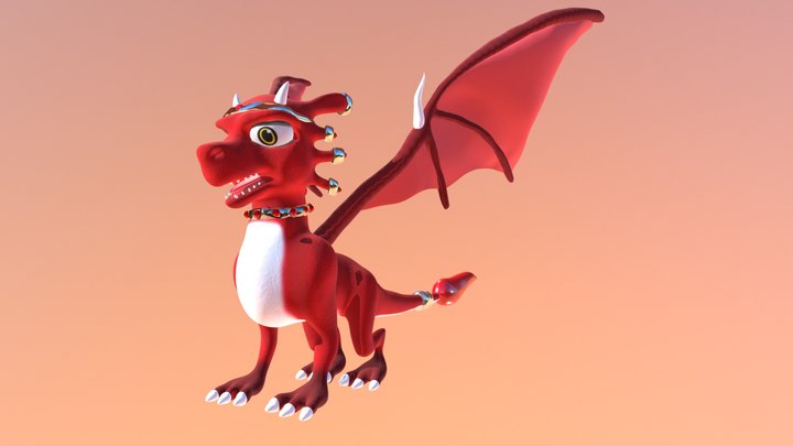 Dragon Cartoon 3D Model
