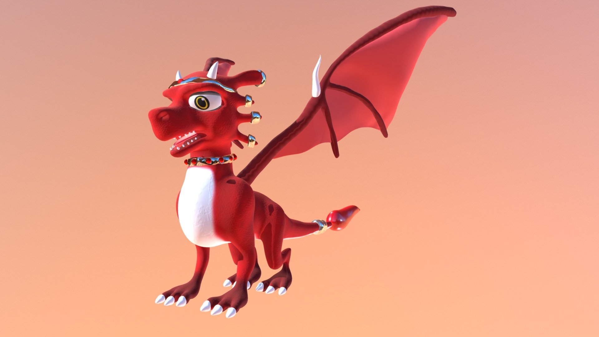 Dragon Cartoon - Download Free 3D model by xeratdragons (@dragonights91