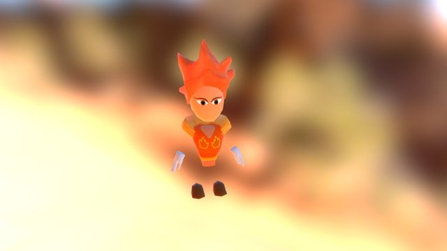 Fire Hero 3D Model