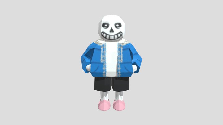 Sans Low-poly 3D Model