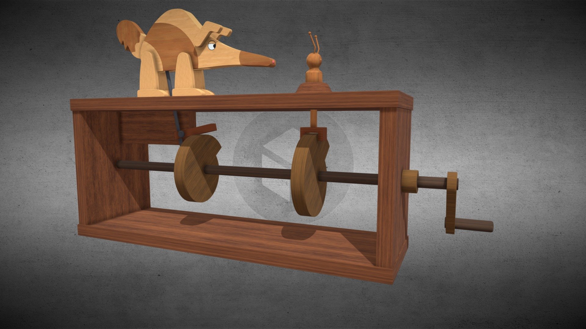 Aardvark vs Ant  Wooden Toy