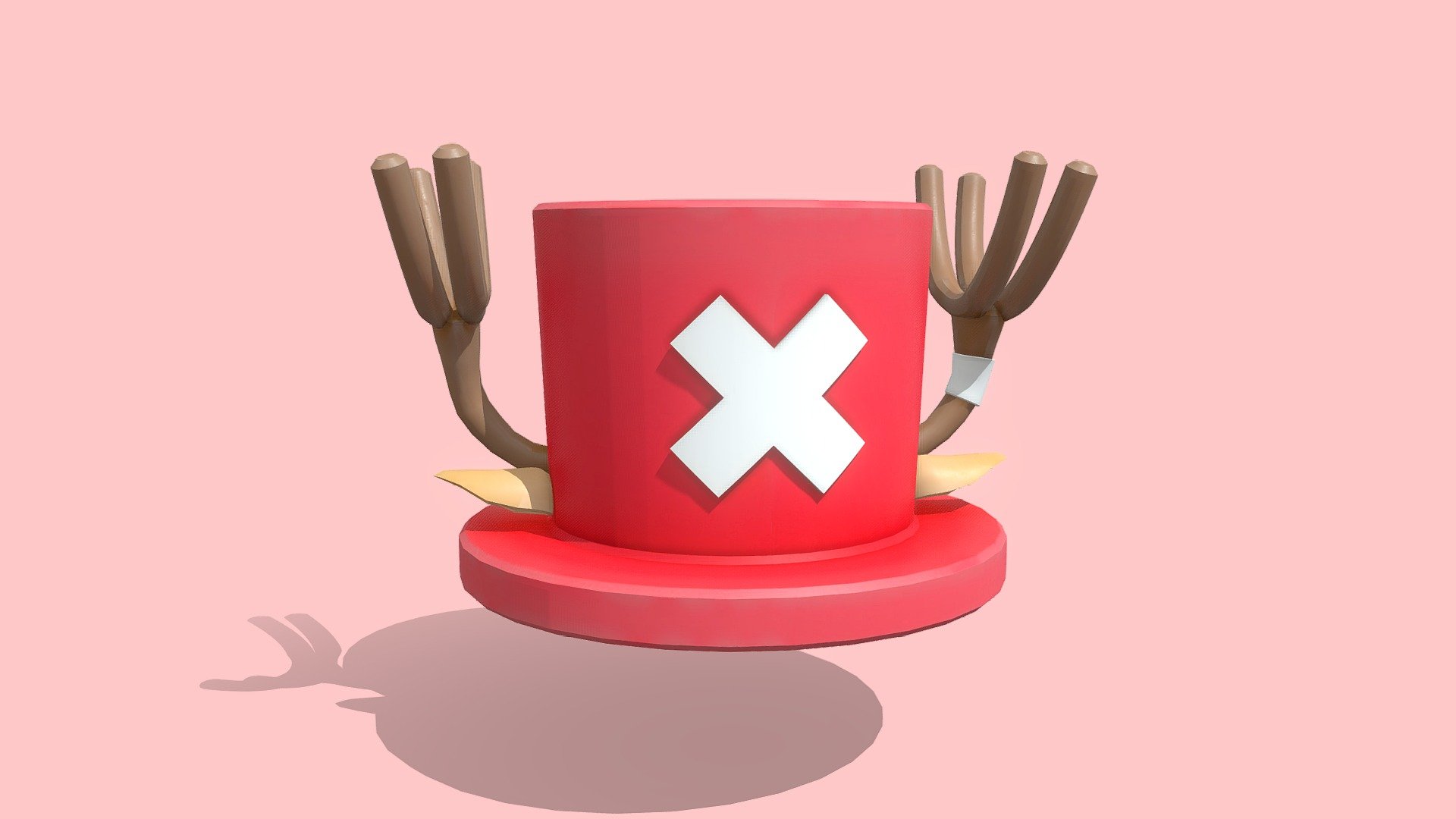 Chopper Hat LOW POLY 3D model by AnshiNoWara NG+ (Anshinowara2