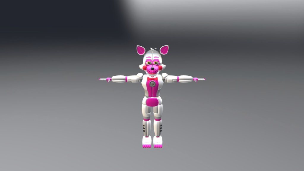 Fnaf Sister Location Funtime Foxy V2 Download Free 3d Model By