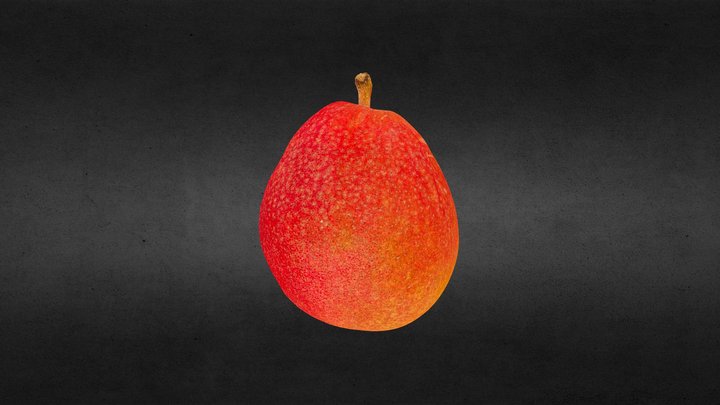 Red Pear 3D Model