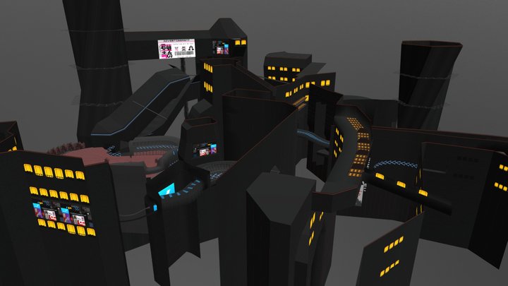 Track for BallistiNG - Blood Moon 3D Model