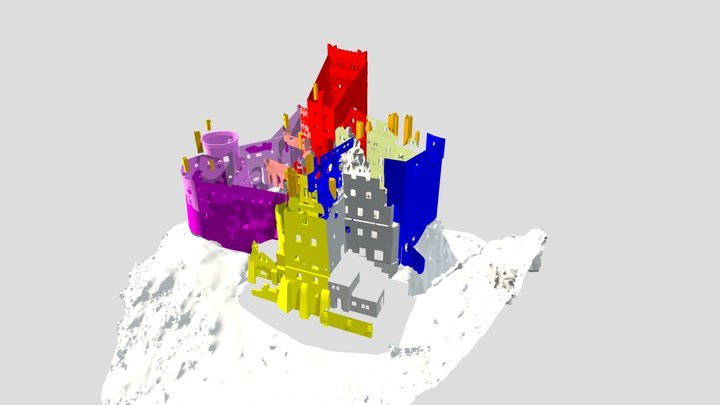 Calcul suprafete pereti exteriori_cu teren CADB 3D Model