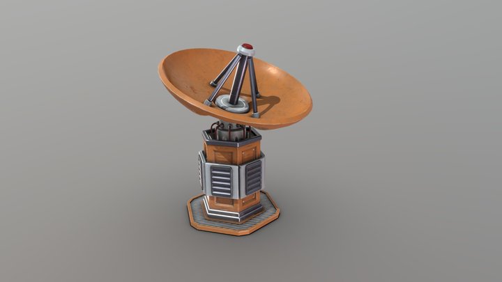 Sci Fi Satellite dish 3D Model