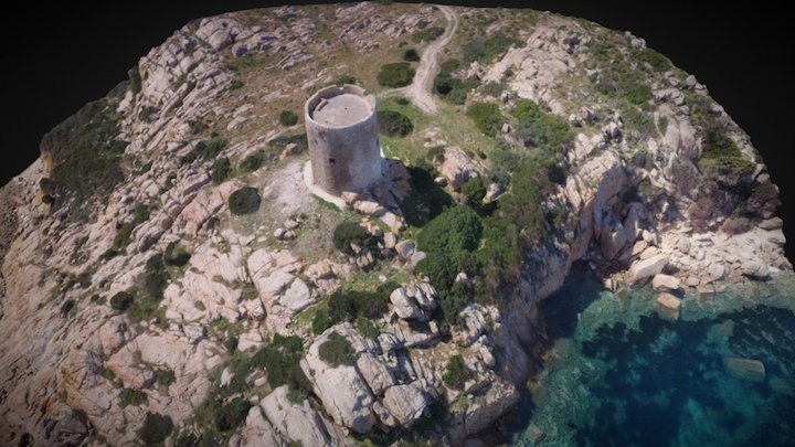 Torre del Budello, Teulada 3D Model