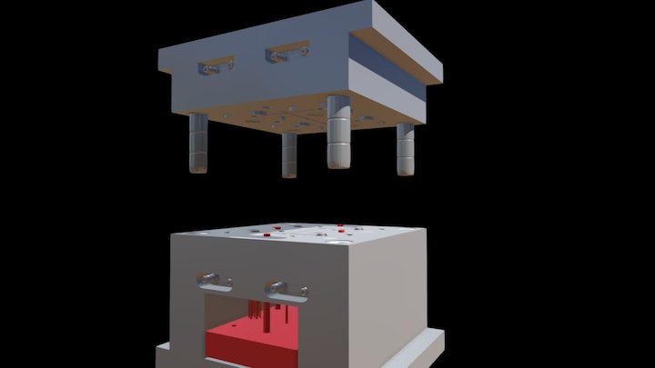 MOLDE PLASTICO 3D Model