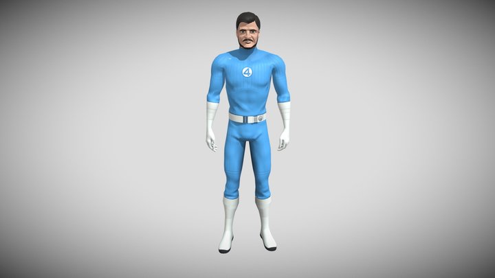 Mr. Fantastic - Pedro Pascal 3D Model
