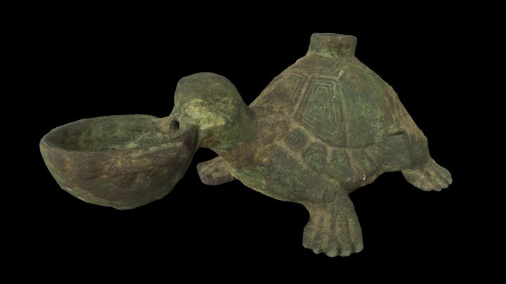 Chinese Turtle Lamp 3D Model
