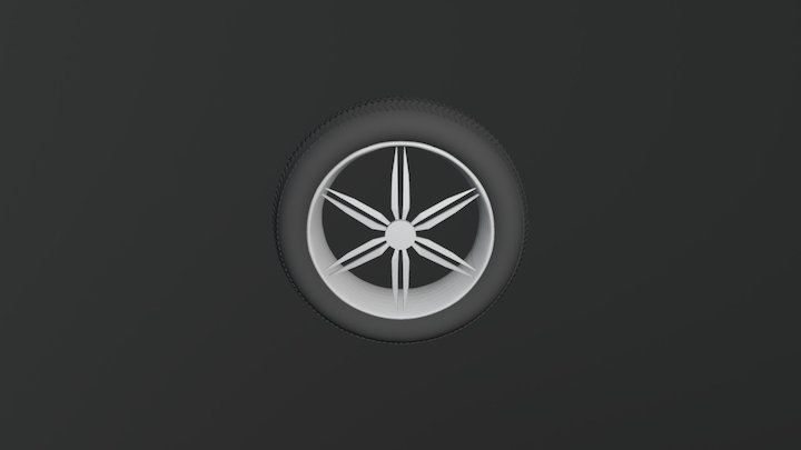 Car Wheel 3D Model
