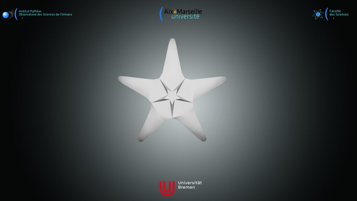 Nannofossile - Discoaster berggrenii – Modello 3D gratuito STL