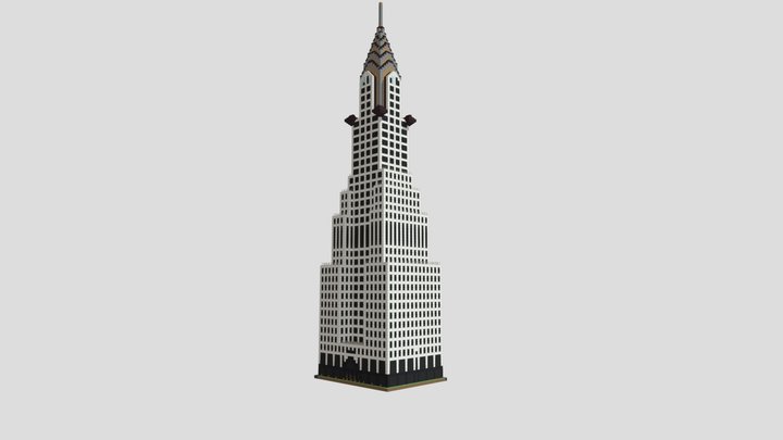 minecraft-chrysler-building 3D Model