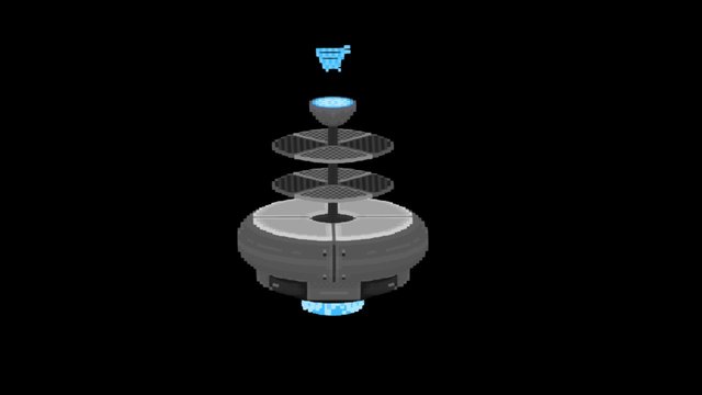 Sci-fi Exhibitor 3D Model