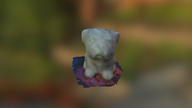 White Dog 3D Model