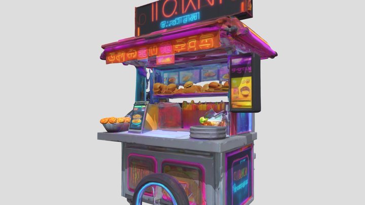 Indian street food cart