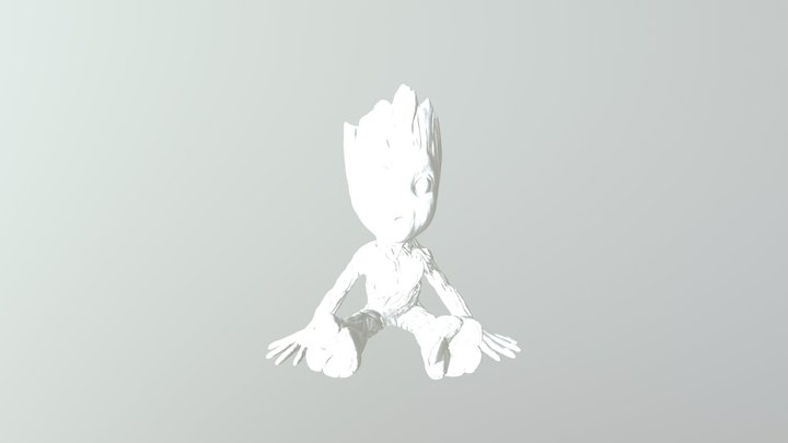 Baby Groot Planter 3D Model