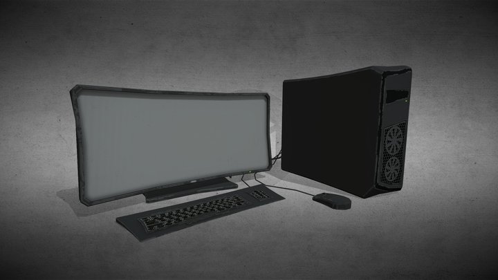 Stylized Modern PC 3D Model