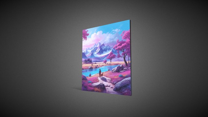 Wall Decor Photoframe 3D Model