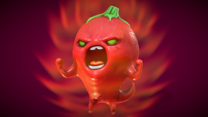 His scoville scale it's over 9000! 3D Model