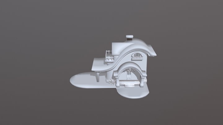 Cute House 3D Model
