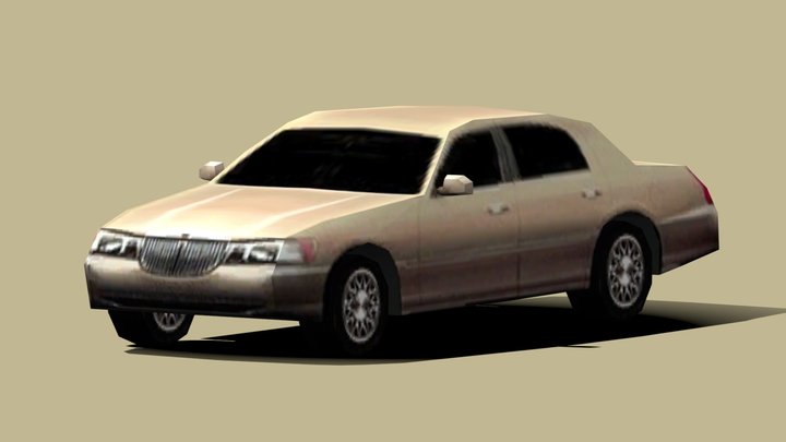 1998 Lincoln Town Car PS1 3D Model