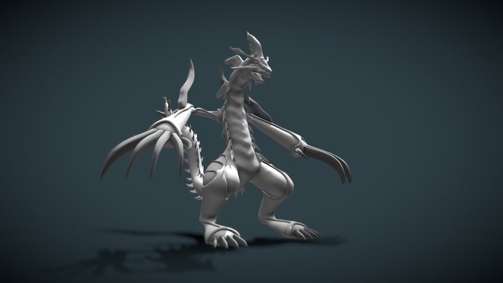 Dragoon beyblade Fan Art 3D Model