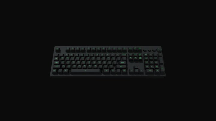 Gaming keyboard huntsman elite 3D Model