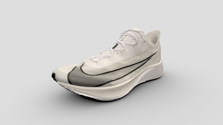 Nike Zoom Fly 3 running shoes 3D Model