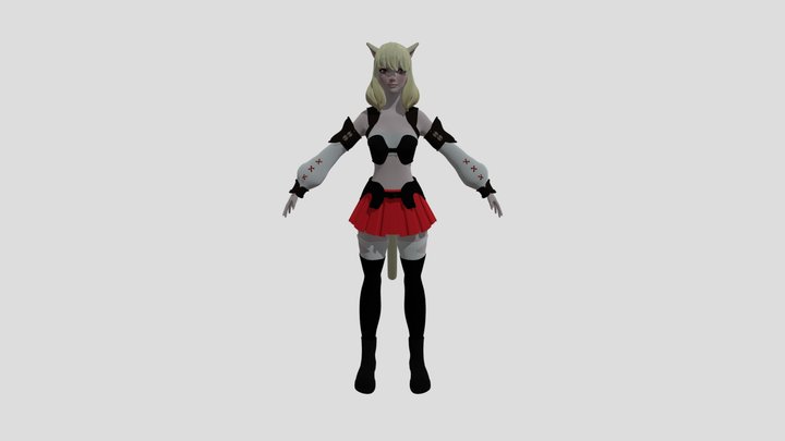 final fantasy mi'qote 3D Model