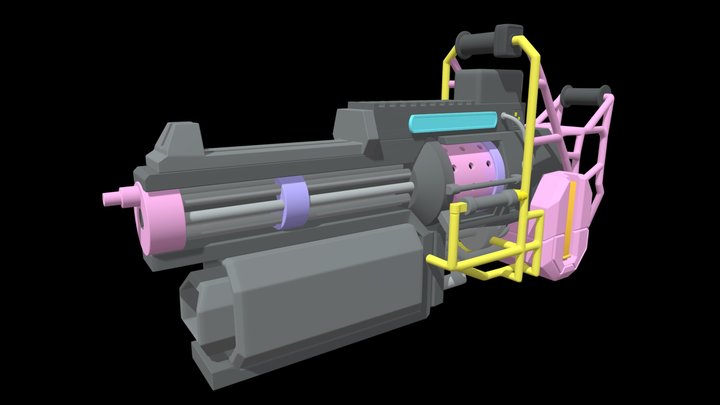 Ghosts of Ruin - Juggernaut's Minigun 3D Model