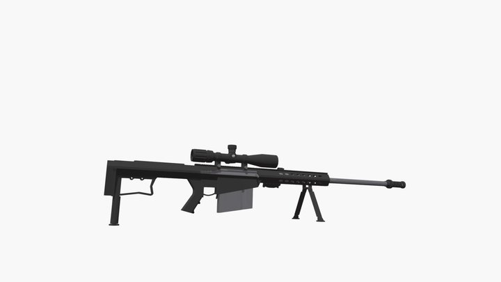 Barrett M82 3D Model