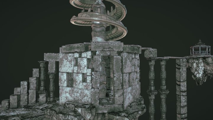 Green Dragons Tower 3D Model