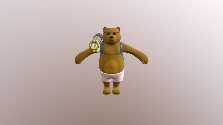 Grizzly bear/Oso Pardo 3D Model