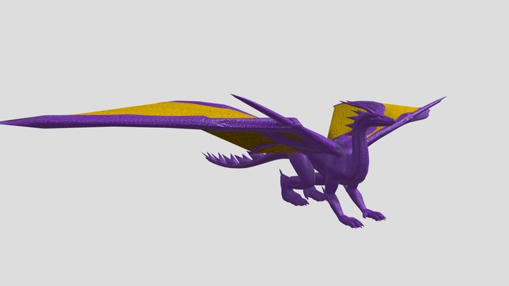 Realistic Spyro 3D Model