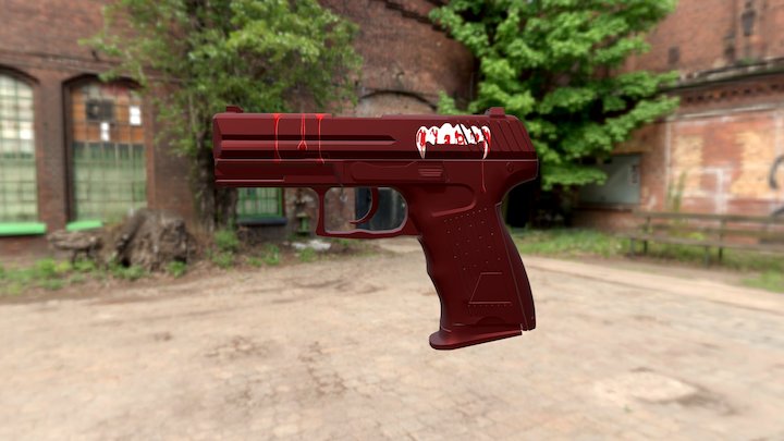 P2000 | Vampire (Normal) "Gunsmith" 3D Model