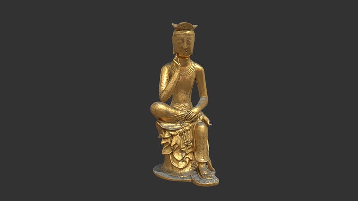금동미륵보살반가사유상 (金銅彌勒菩薩半跏思惟像) 3D Model