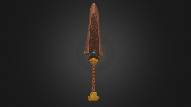 Copper Sword 3D Model