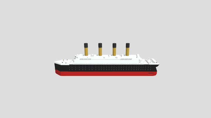Modeliranje ladje Titanic 3D Model