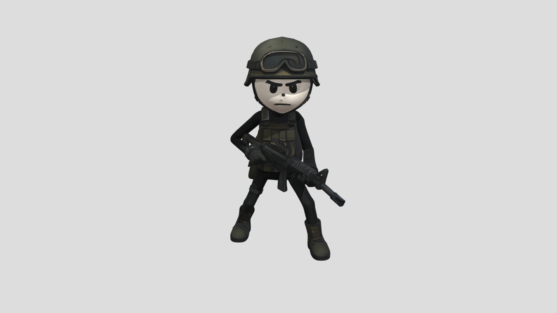 Stick figure soldier - 3D model by smontoyaestrada750 [9c2647e] - Sketchfab