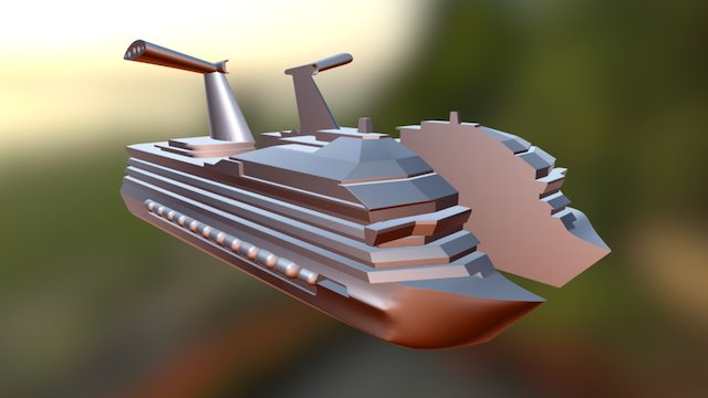 Cruise Ship Stout Final 3D Model