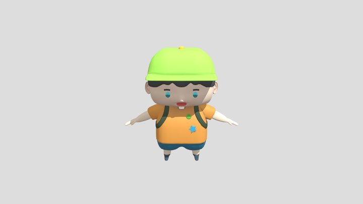 Backpack kid 3D Model