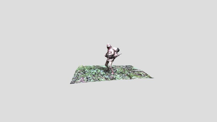 Japanese Imperial Army WW2 Soldier 3D Model