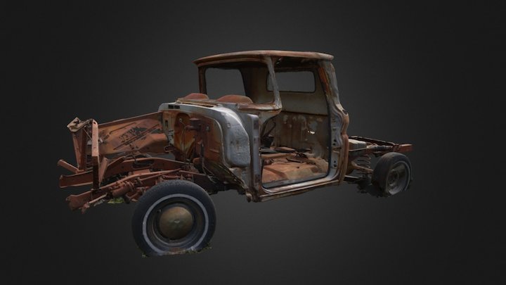 Torn down Pickup Truck 3D Model