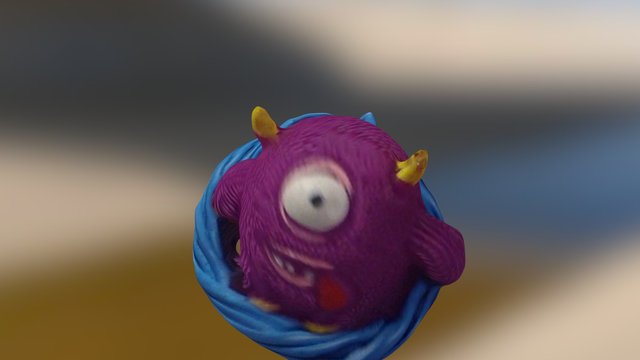 purple IT monster 3D Model